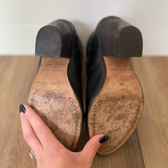 Rag and Bone Black Leather Ankle Boot - Picture 5 of 5